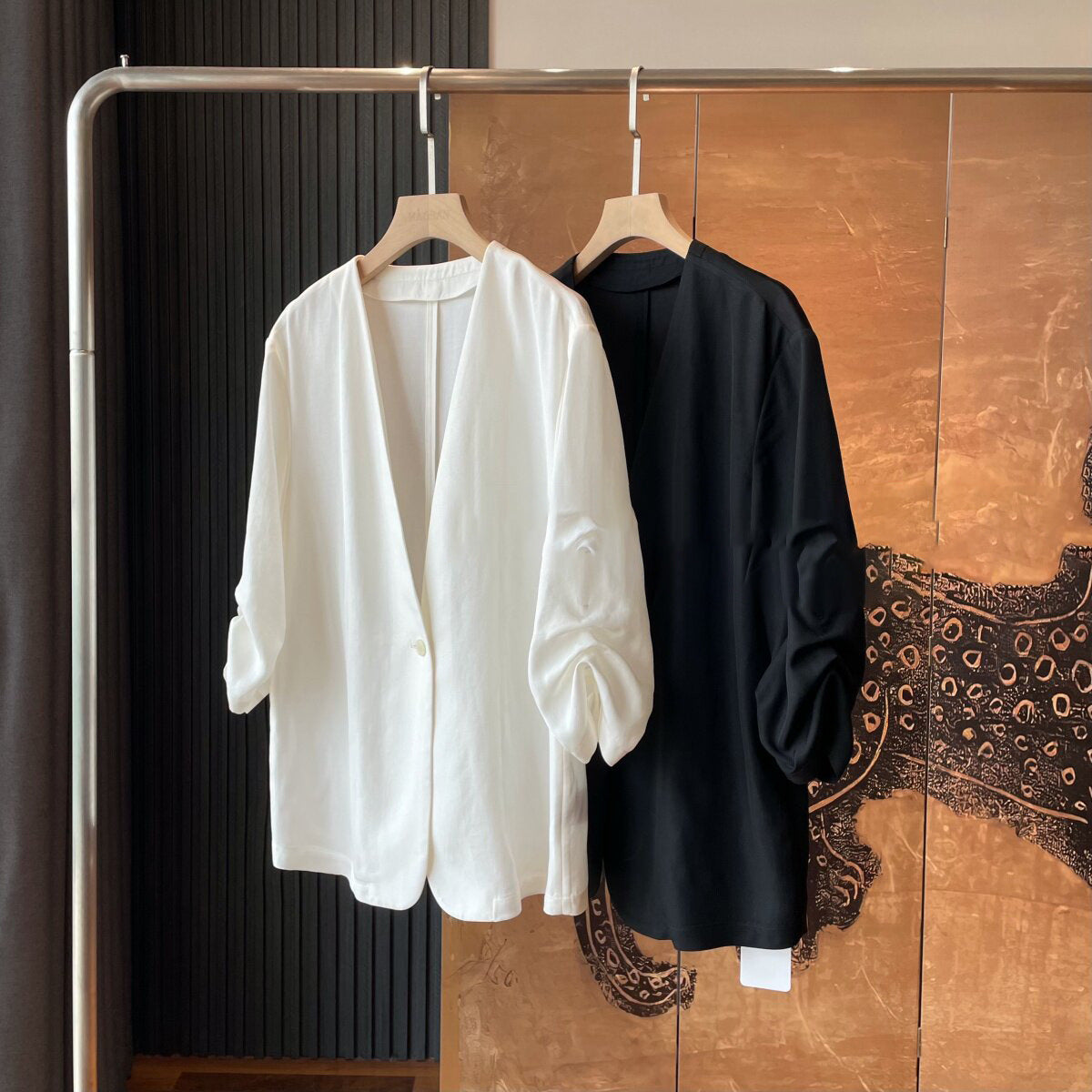 Women Elegant Blouse with Radiant Button Detail Chichicherry