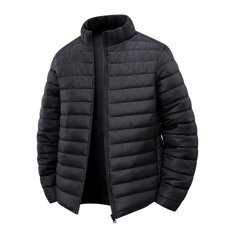 Men's quilted jacket with light thermal insulation and high stand-up collar Chichicherry
