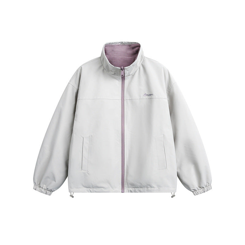 Unisex Lightweight Softshell Jacket with warming fleece inner lining, stand-up collar and drawstring Chichicherry