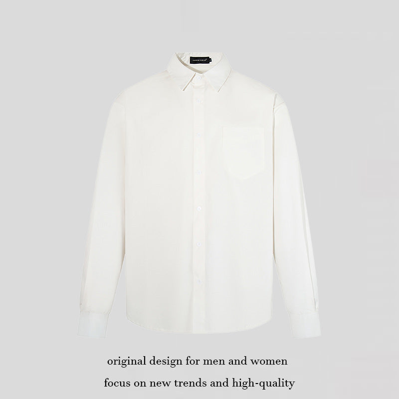 Men's Classic Shirt with Kent Collar, Chest Pocket, and Regular Fit Chichicherry