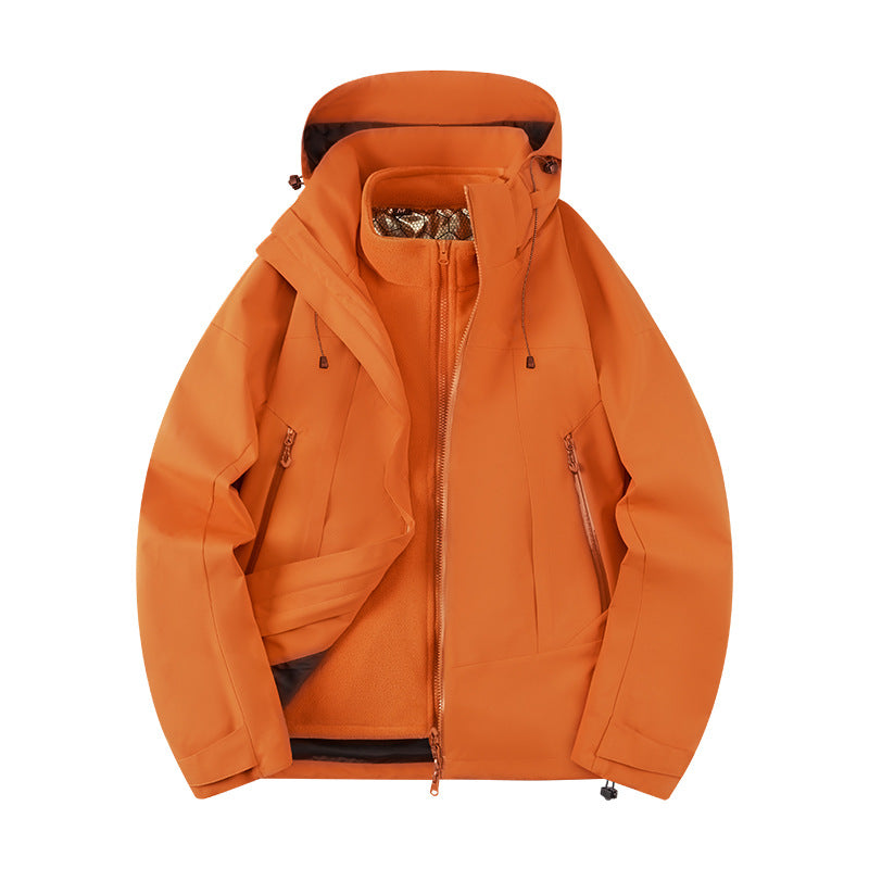 Unisex Softshell Outdoor Jacket with continuous fleece lining, adjustable hood, and water-repellent membrane Chichicherry