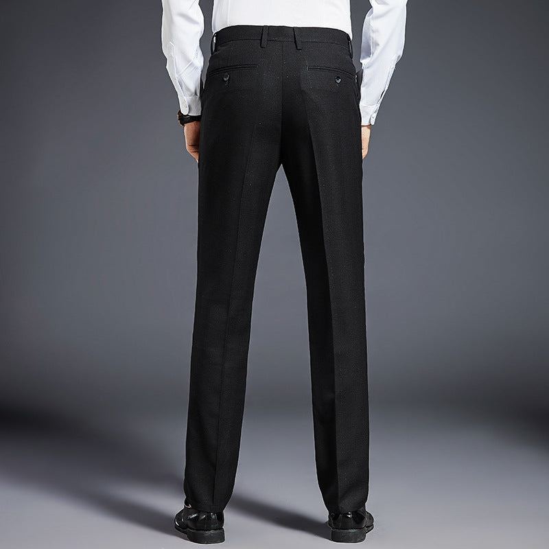 Men's formal suit trousers with crease, lightweight stretch and slim silhouette Chichicherry