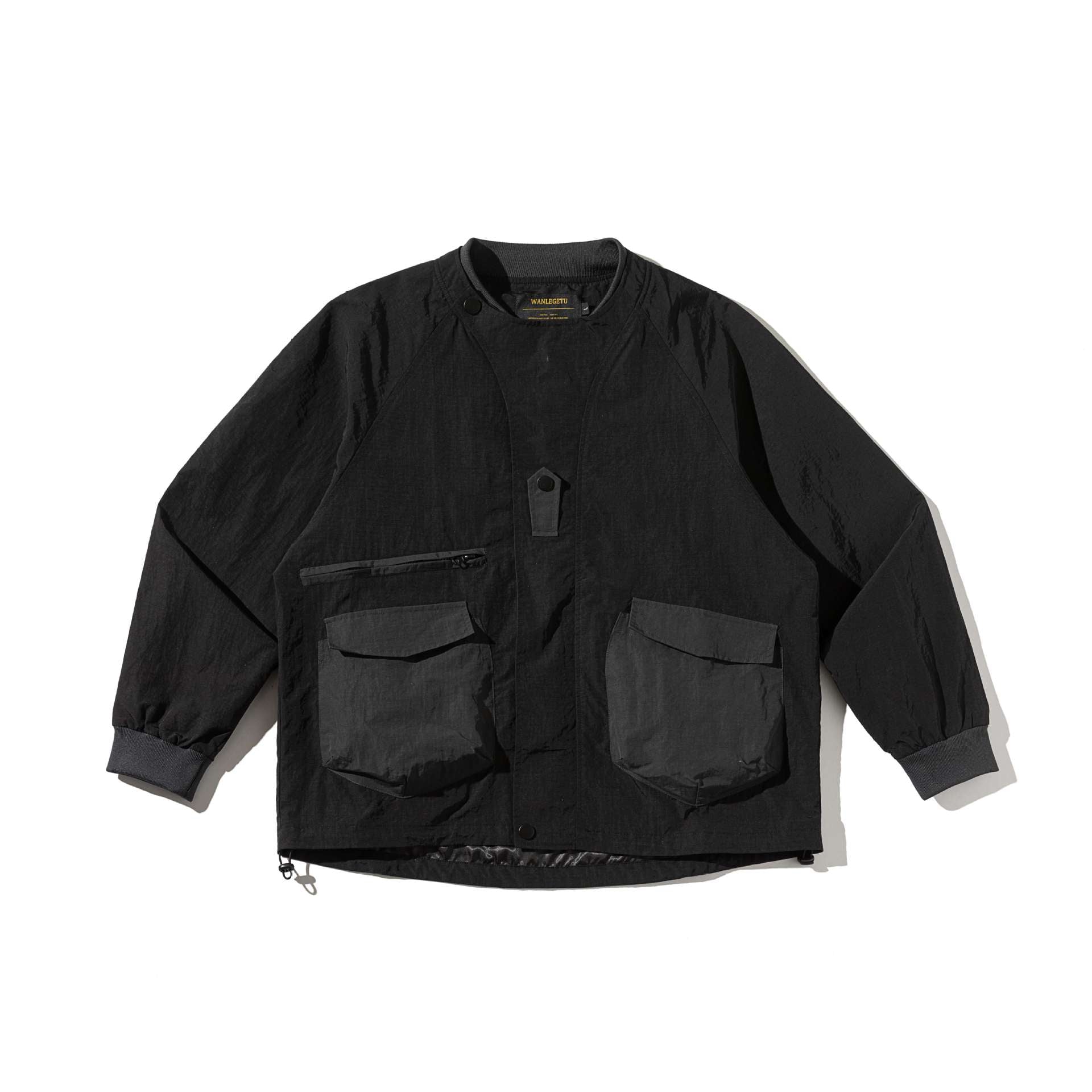Men's technical short jacket in utility look with large flap pockets Chichicherry