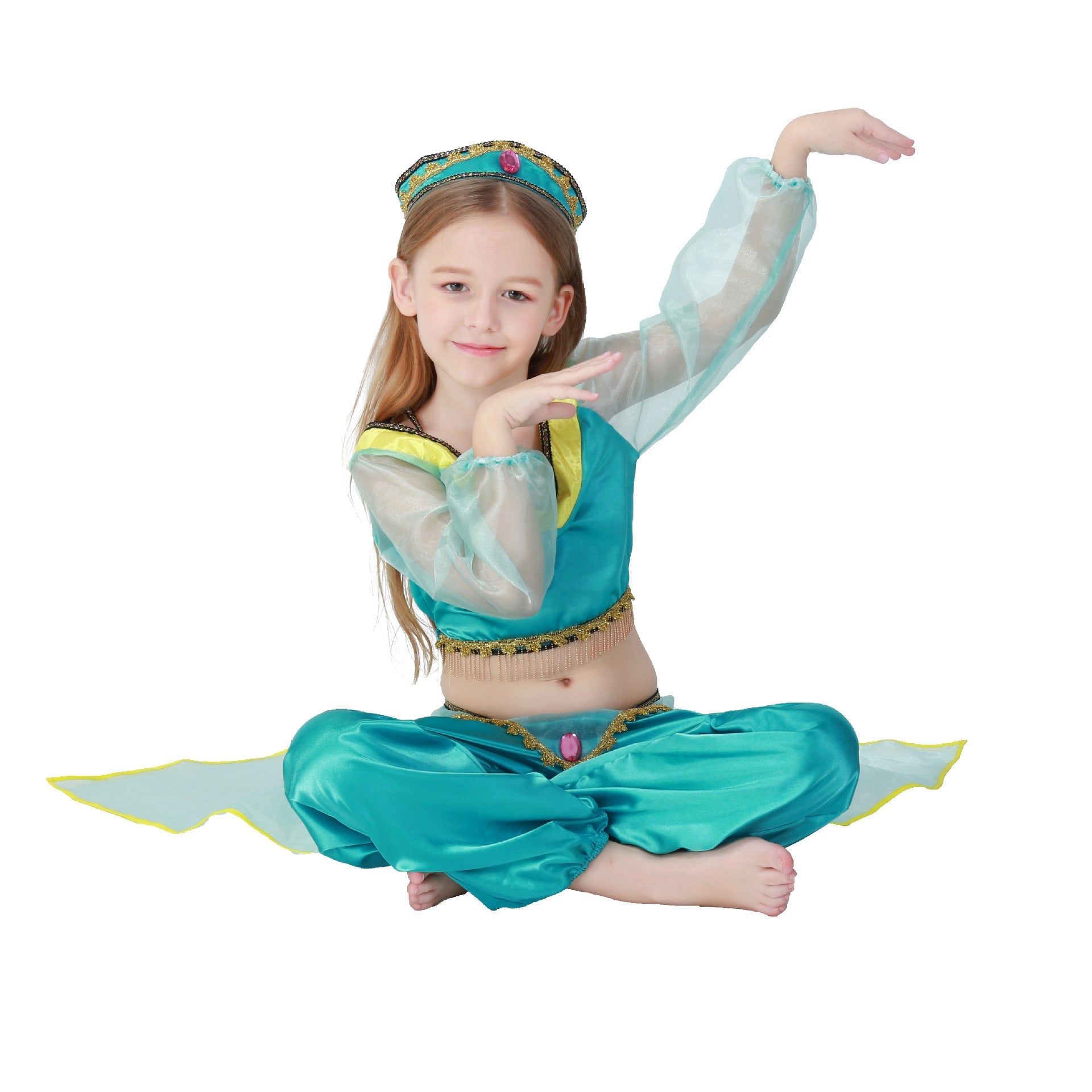 Girls' princess costume in oriental style with sparkling details Chichicherry
