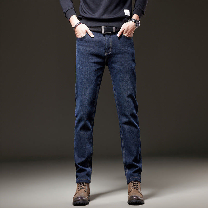 Men's jeans in a straight cut made of stretch denim with a classic five-pocket design Chichicherry