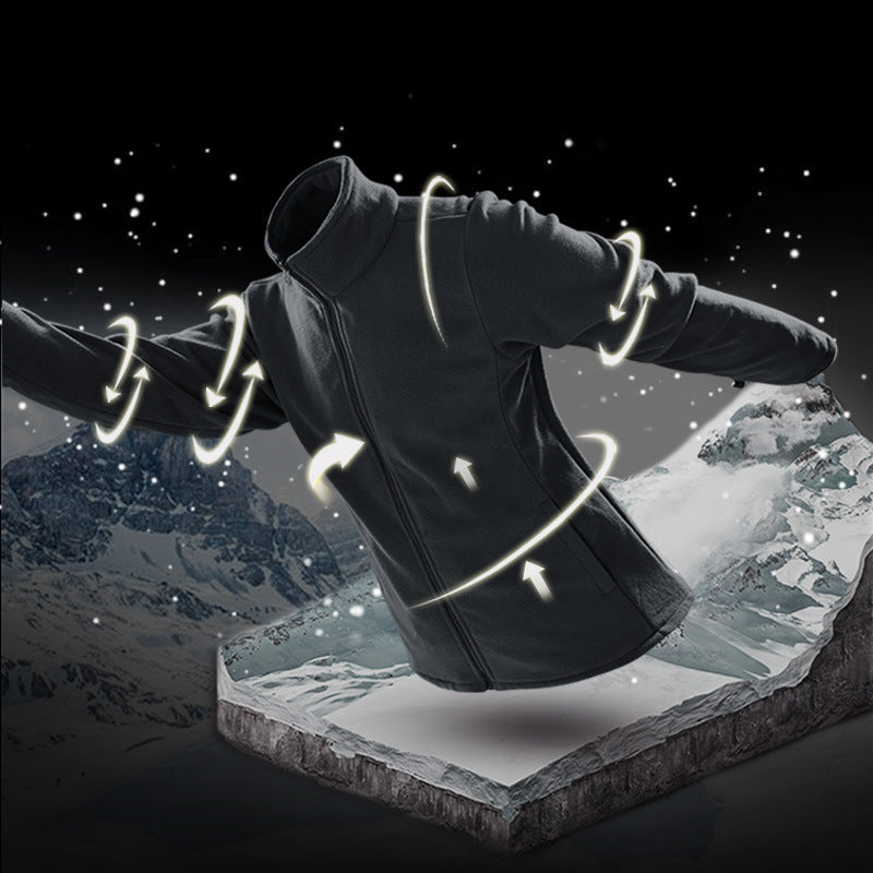 Men's breathable and waterproof softshell outdoor jacket with welded seams and multifunctional pockets Chichicherry