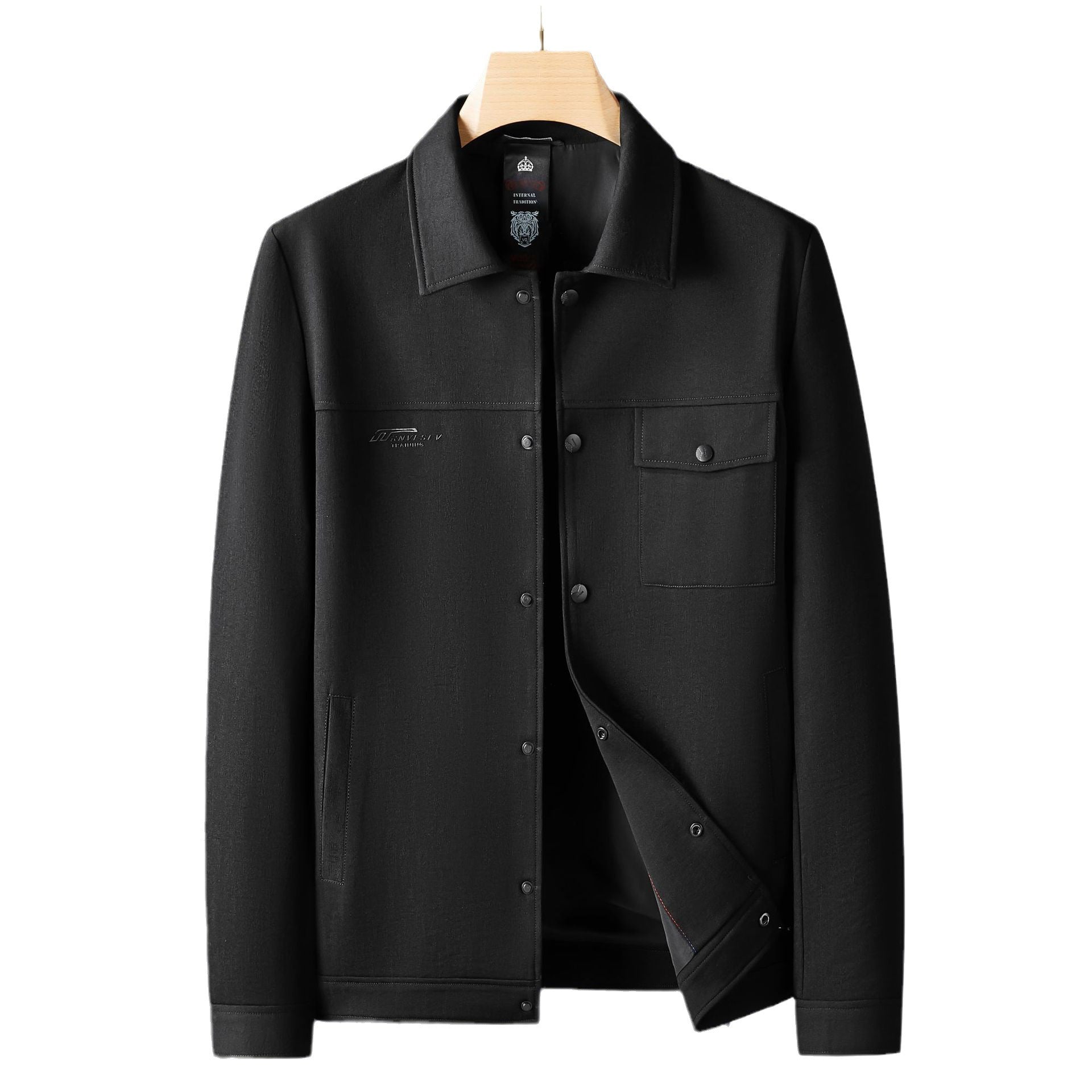 Men's transitional jacket in workwear style with snap buttons Chichicherry
