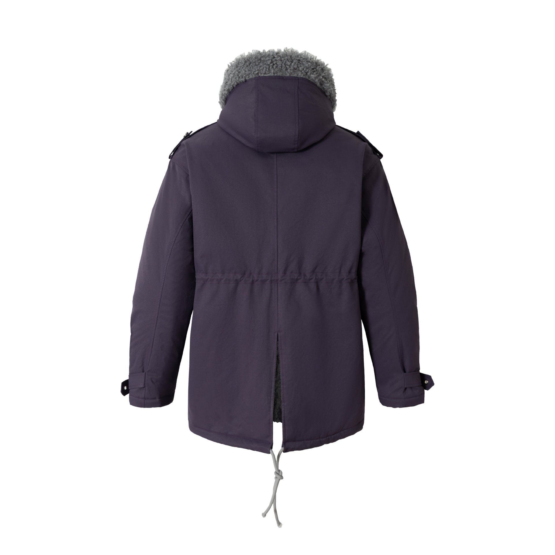 Women's short parka with teddy lining, drawstring and buckle sleeves Chichicherry