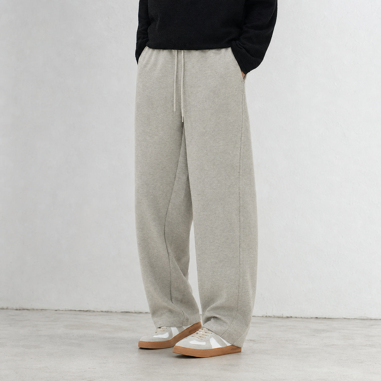 Women's Wide Relax Fleece Pants with Drawstring Chichicherry