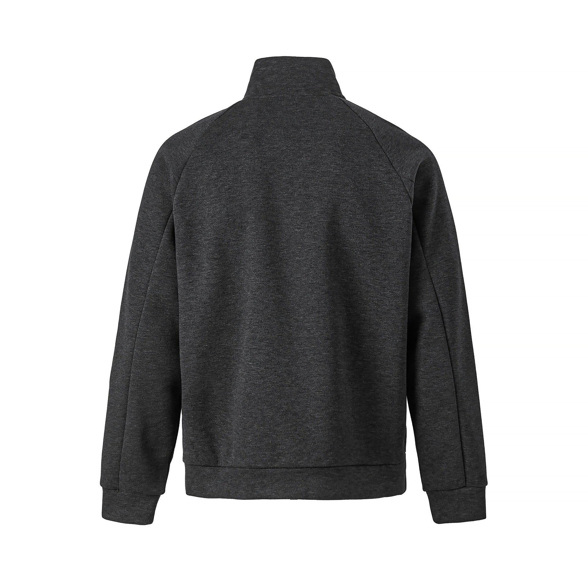 Unisex Half-Zip Oversize Sweatshirt with Stand Collar and Raglan Sleeves Chichicherry