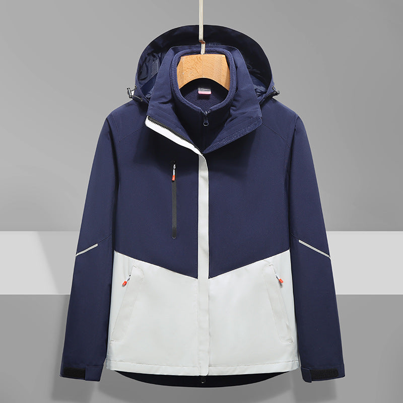 Men's Softshell Outdoor Jacket with Hood, windproof and waterproof Chichicherry