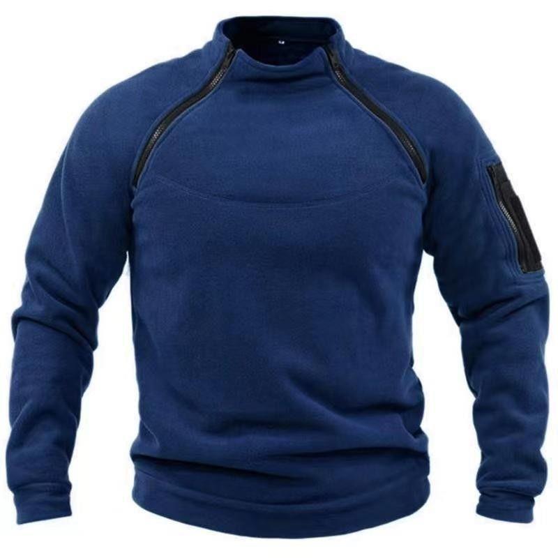 Men's utility sweatshirt with shoulder zippers and arm pocket Chichicherry