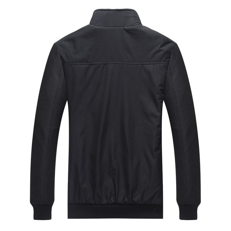 Men's lightweight zip jacket made from functional mix with stand-up collar and checked lining Chichicherry