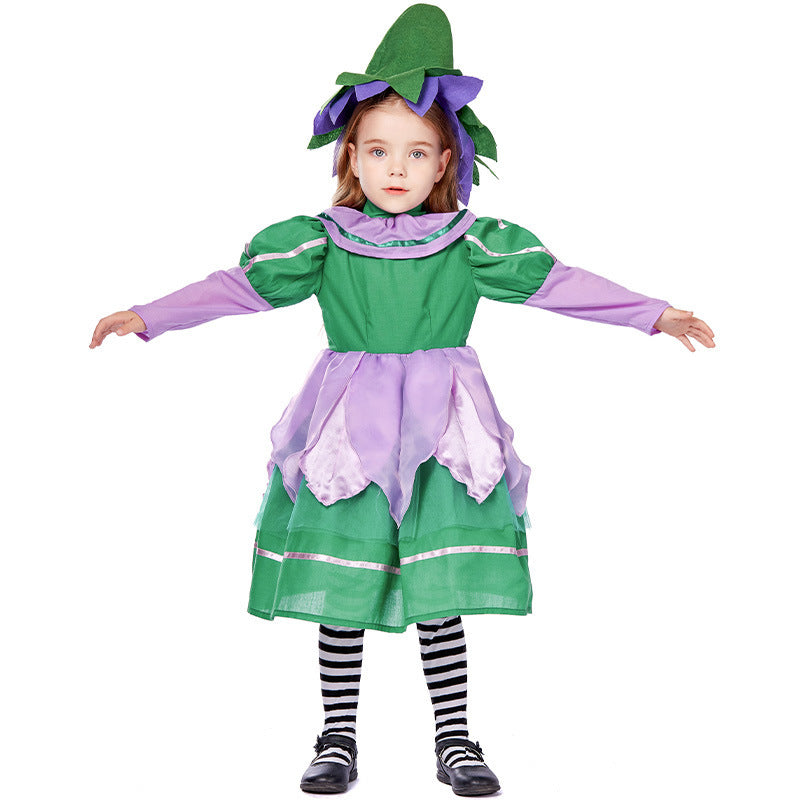 Girl Fairytale Costume with Hat and Decoration Chichicherry