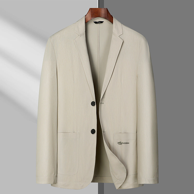 Men's unstructured lightweight blazer with patch pockets and minimal lining Chichicherry