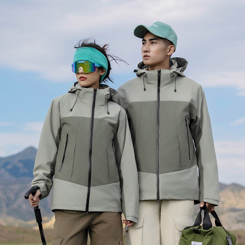 Women's Weatherproof Urban Trekking Jacket with Thermal Fleece Lining and Welded Zippers Chichicherry