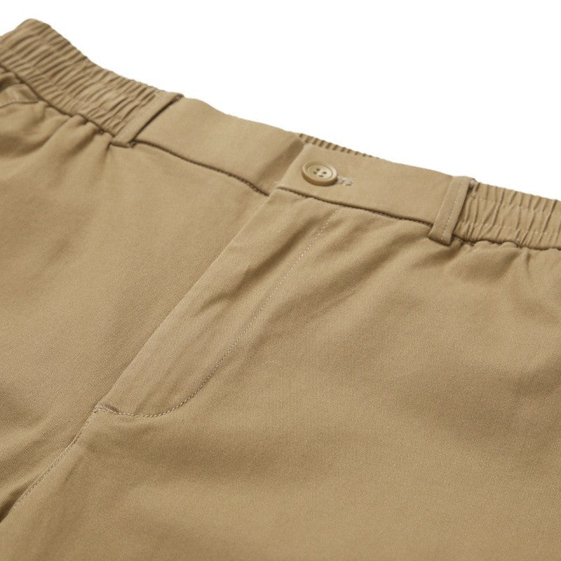Men's straight-cut cargo pants with elastic waistband and applied flap pockets Chichicherry
