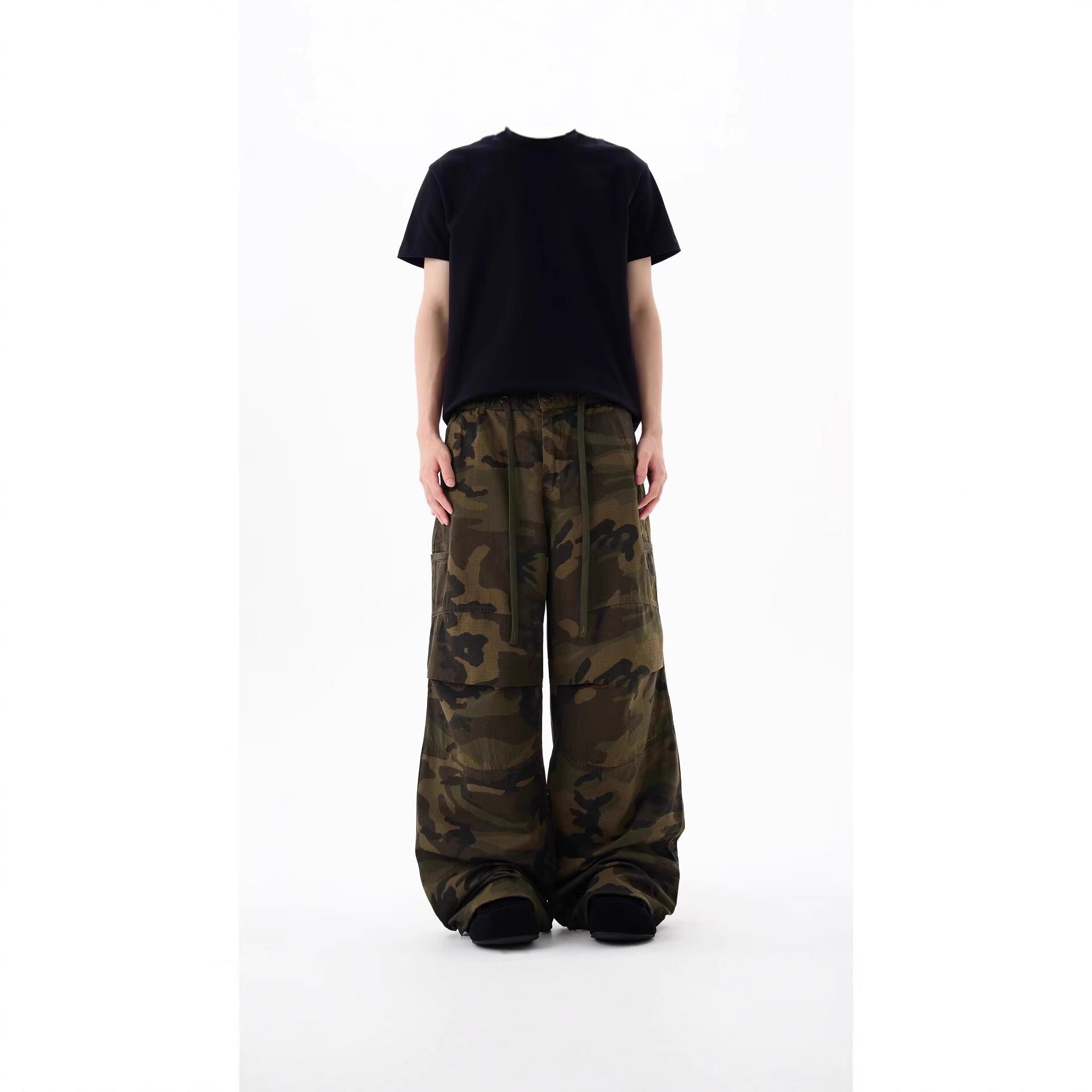 Men's Urban Cargo-Style Fabric Trousers Chichicherry