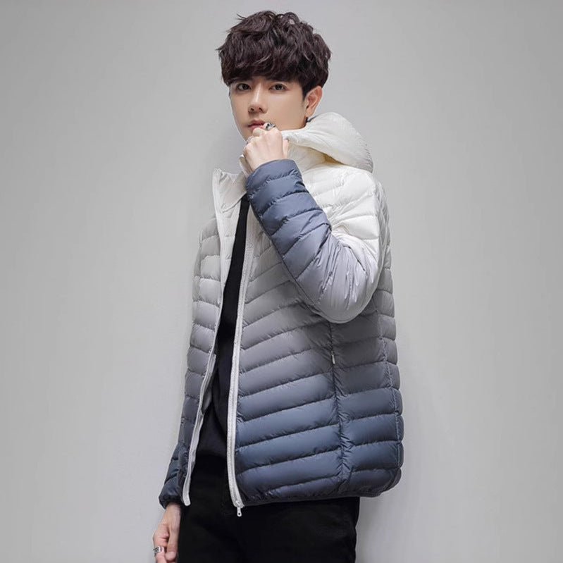 Men's lightweight padded quilted jacket with stand-up collar and thermal lining Chichicherry