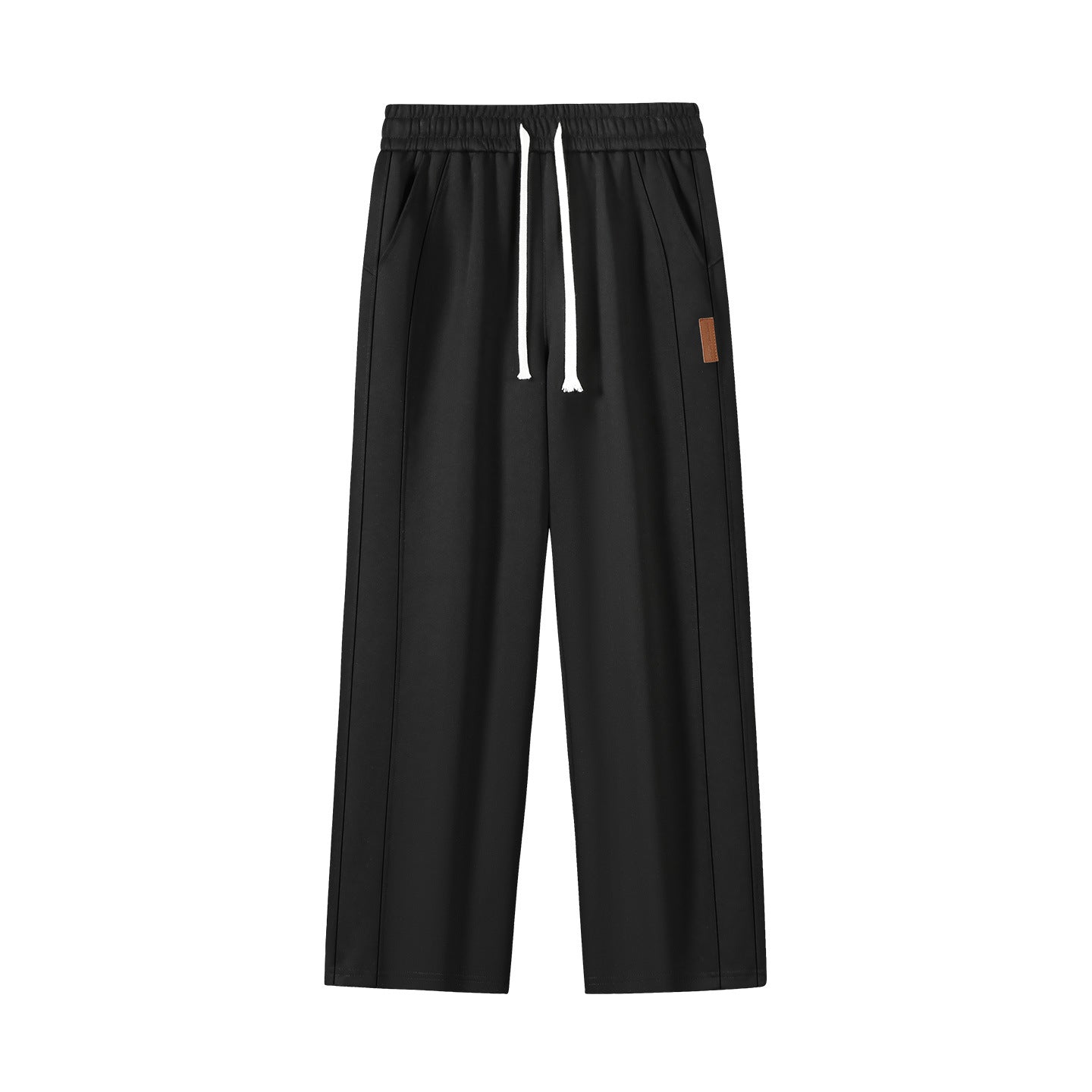 Women's Wide Lounge Sweatpants with Drawstring and Straight Leg Chichicherry