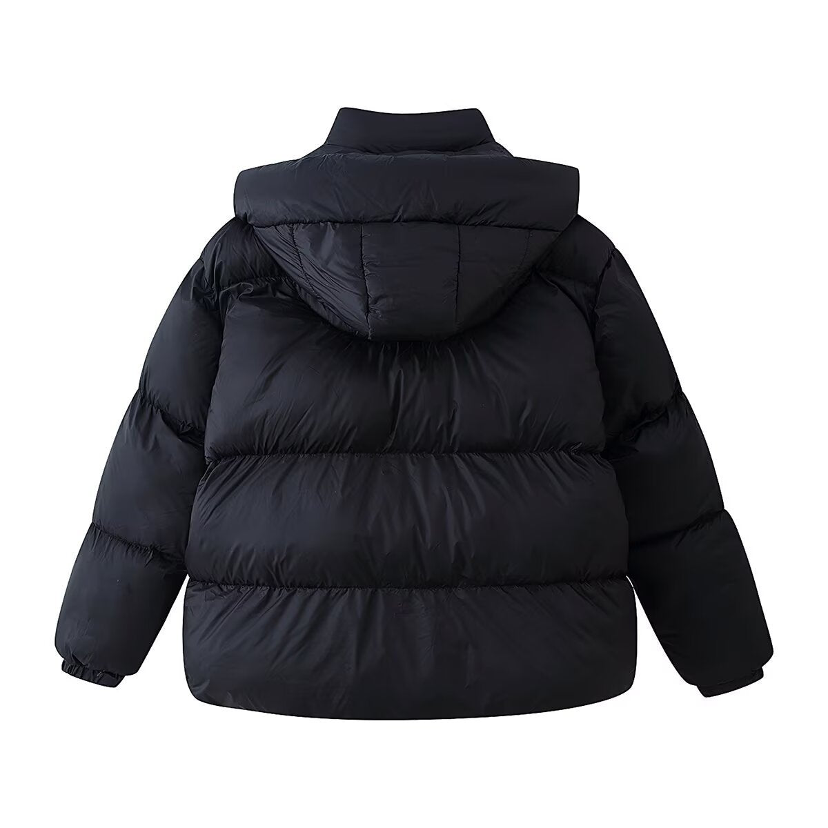Women Oversized Quilted Winter Jacket with Extra Large Hood and Pockets Chichicherry