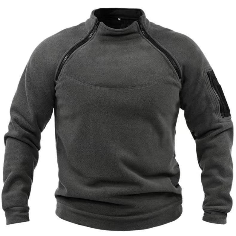 Men's utility sweatshirt with shoulder zippers and arm pocket Chichicherry