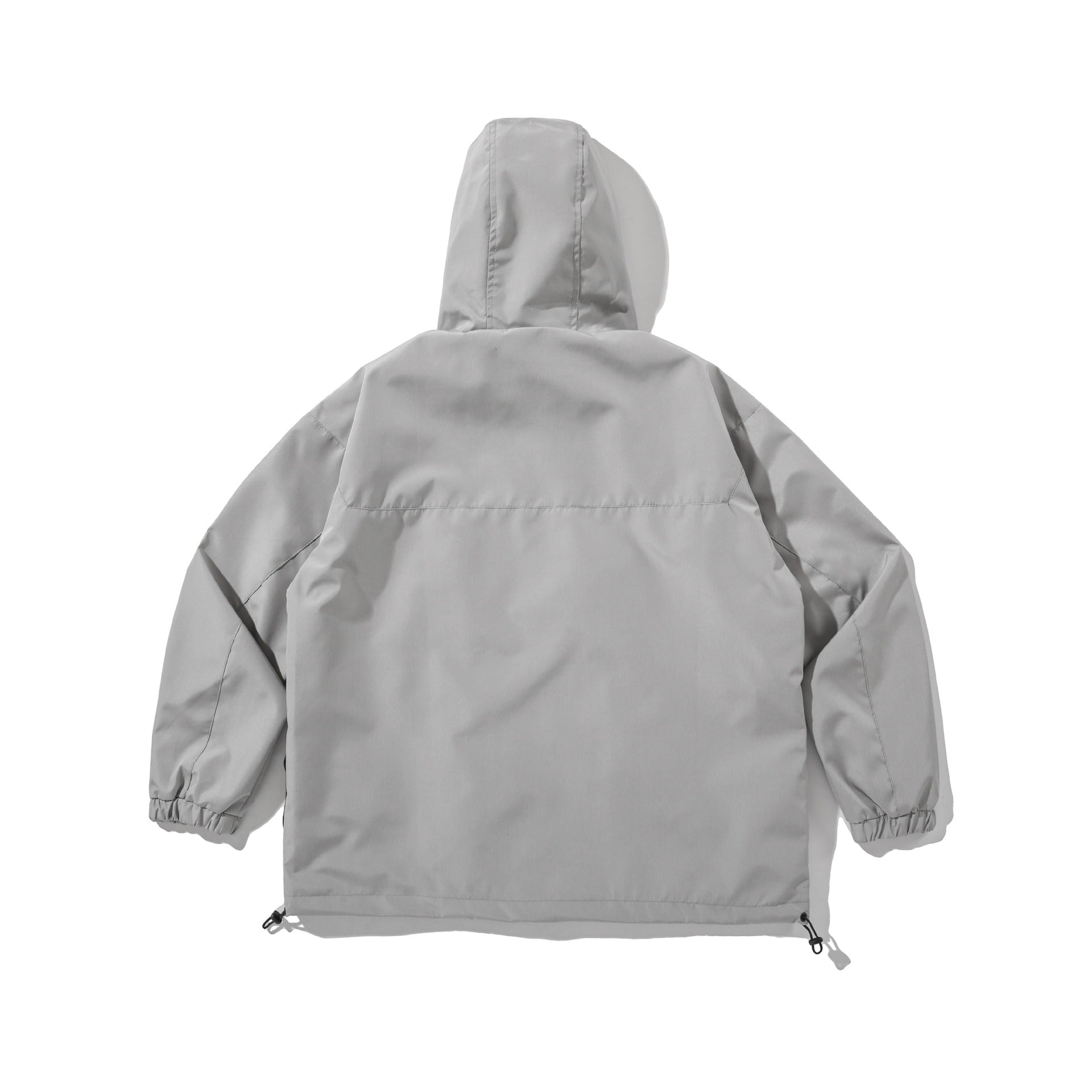 Unisex Technical Shell Jacket with Hood, Utility Pockets and Drawstring Chichicherry