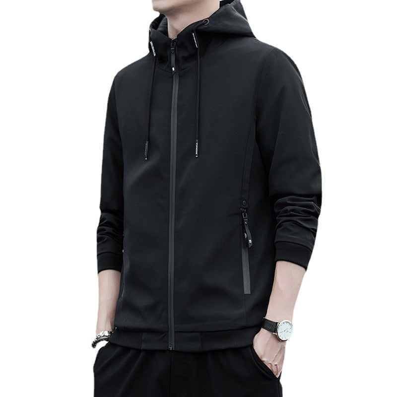Men's Urban Softshell Hoodie with Taped Seams, Adjustable Hood and Zipper Pockets Chichicherry
