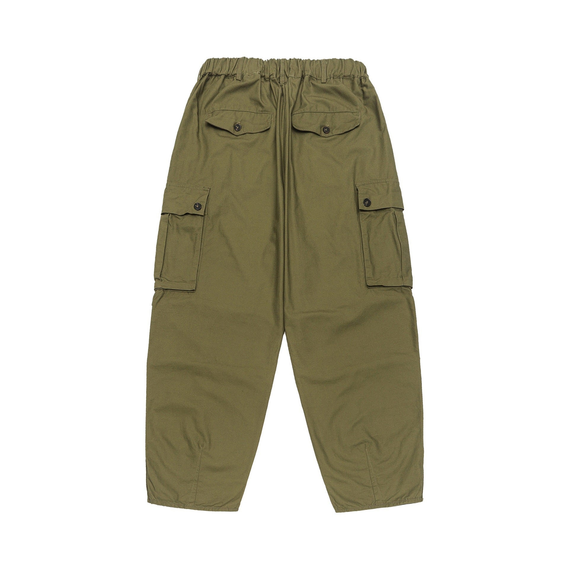 Women's cargo capri pants with drawstring waistband, snap button details and versatile flap pockets.
