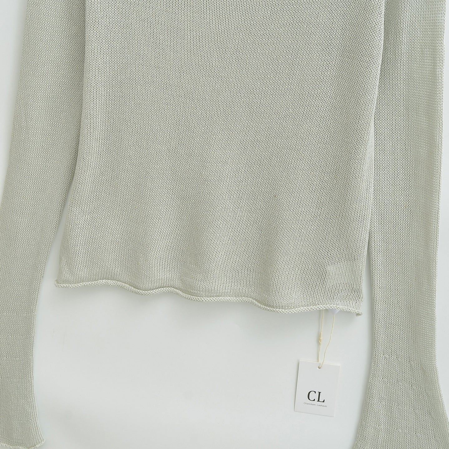 Women's Lightweight Fine Knit Long Sleeve with Flared Trumpet Sleeves Chichicherry