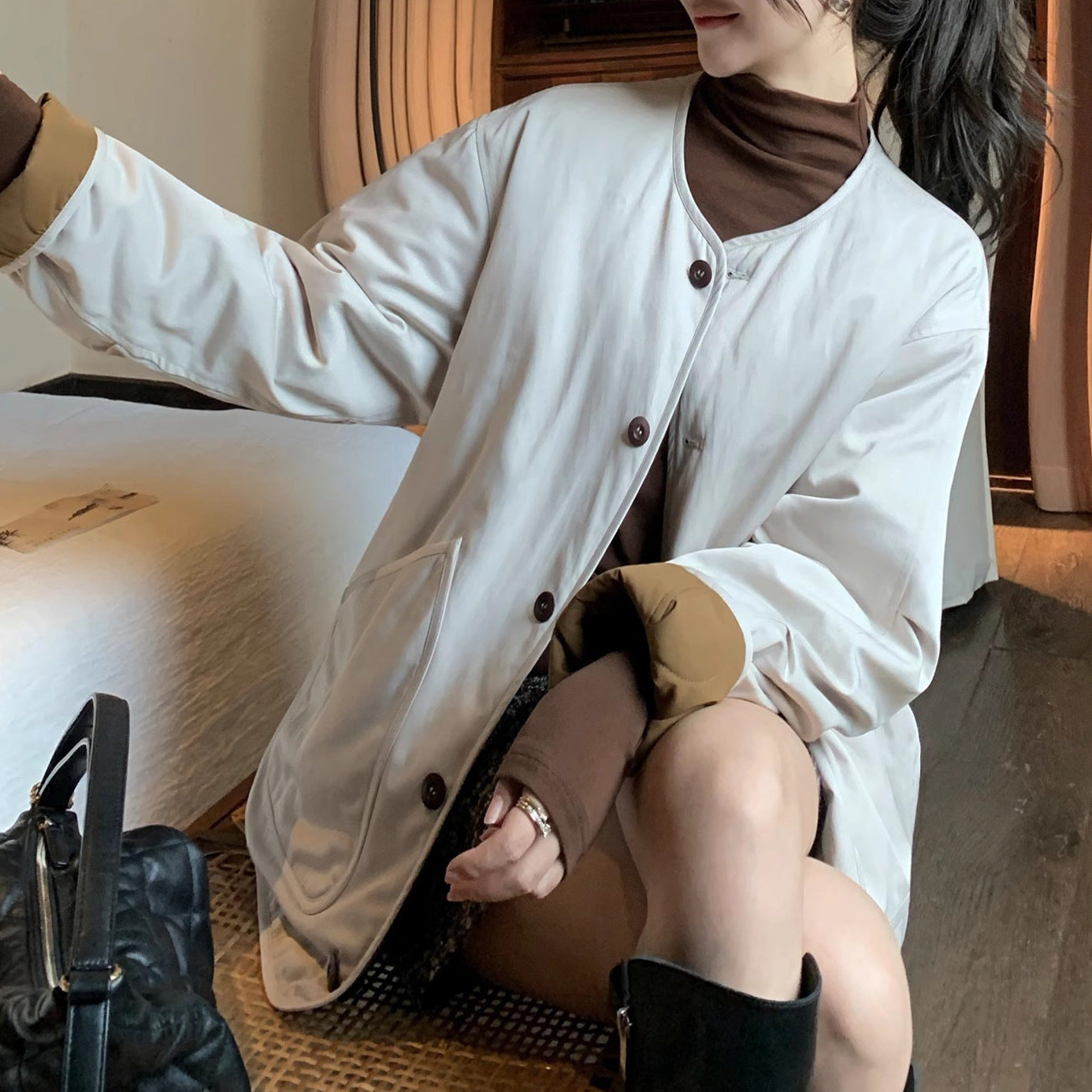 Women Comfortable Oversized Jacket Chichicherry