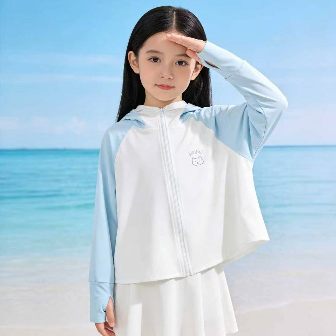 Women's Summer UV Protection Jacket with Hood Chichicherry