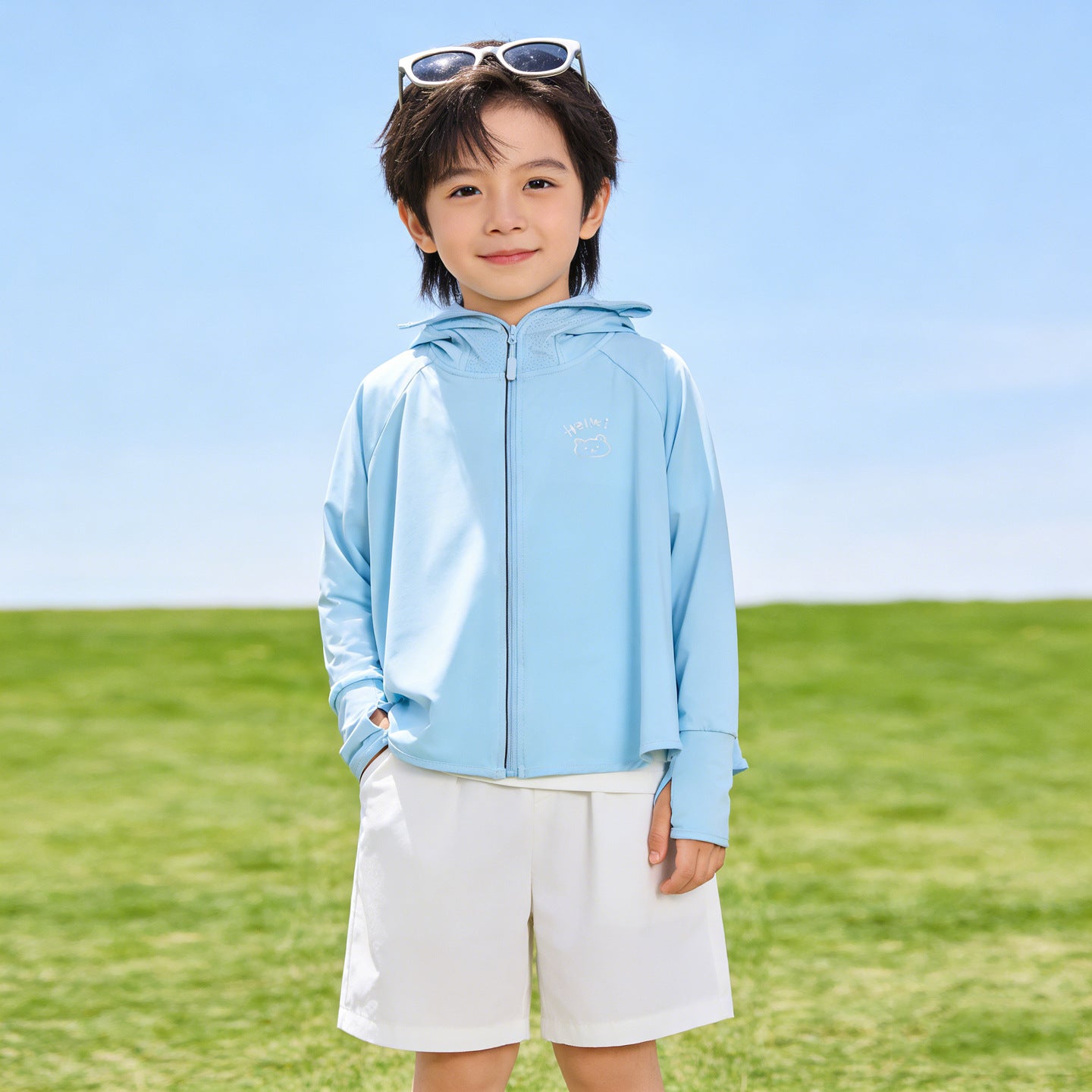 Girl Lightweight UV Protection Hoodie Chichicherry