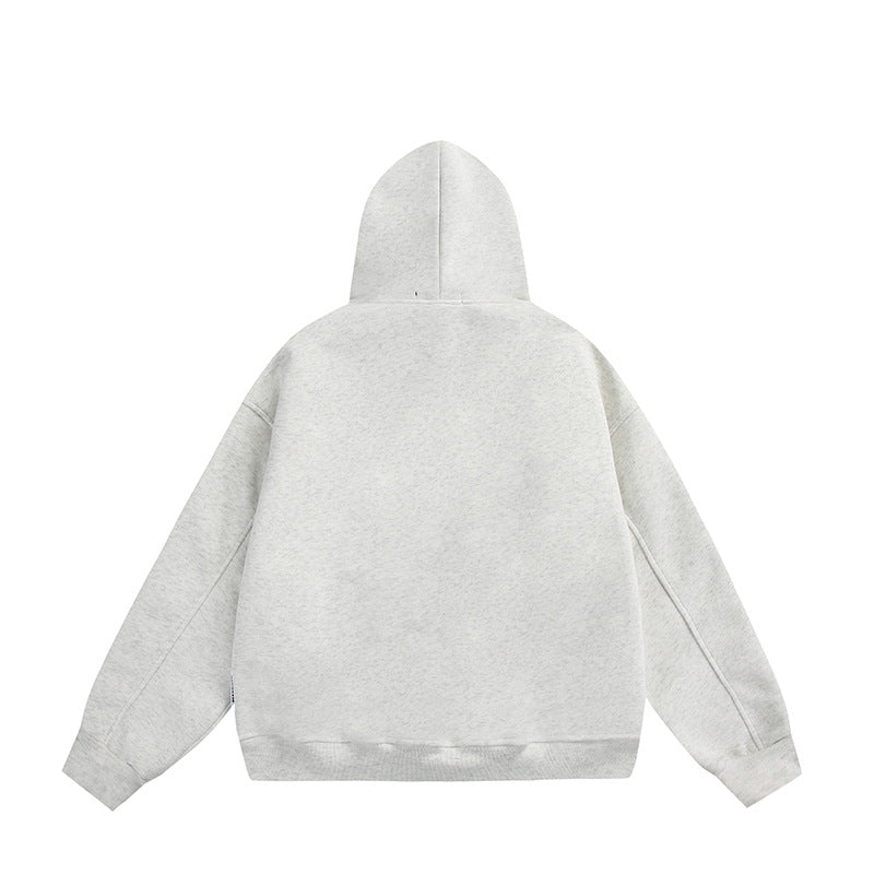 Unisex Oversize Hoodie with Pearl and Rhinestone Application Chichicherry