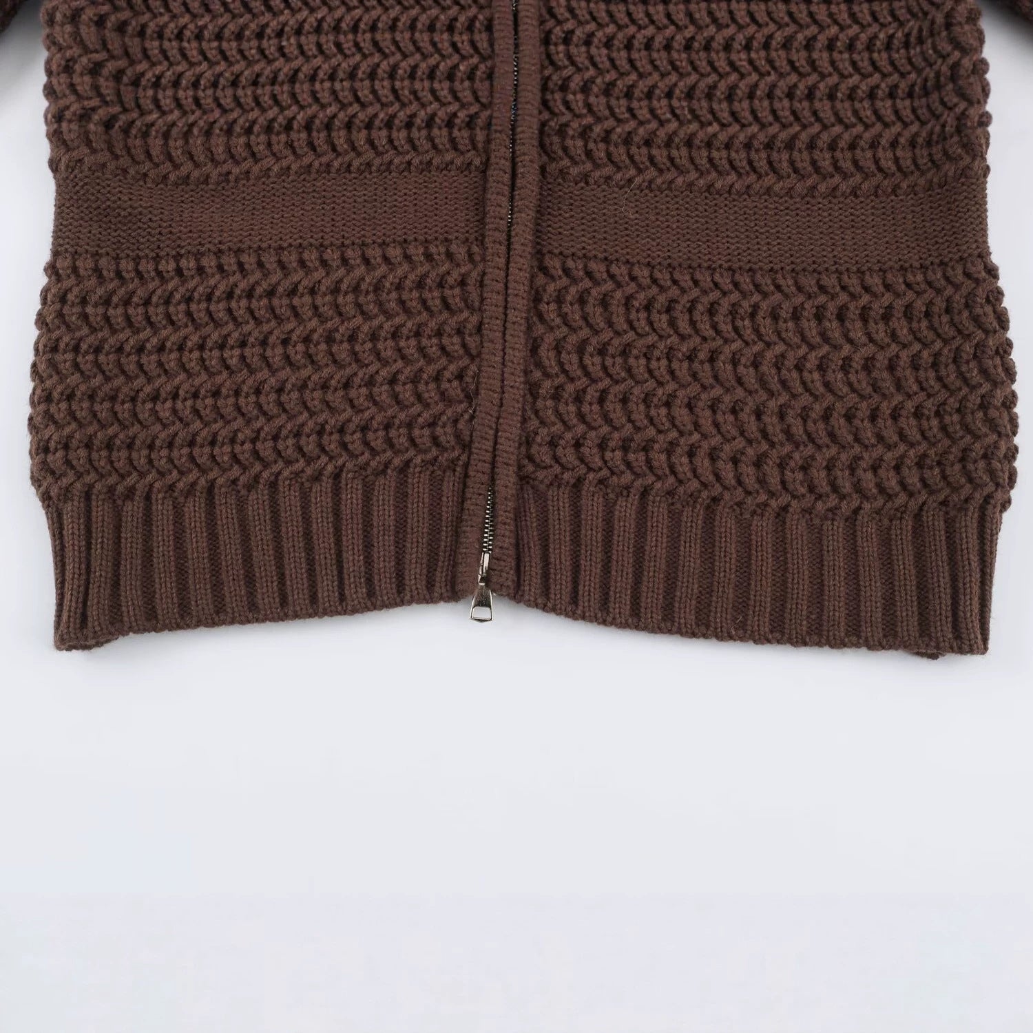 Women’s cardigan with full zip and cozy faux fur collar Chichicherry