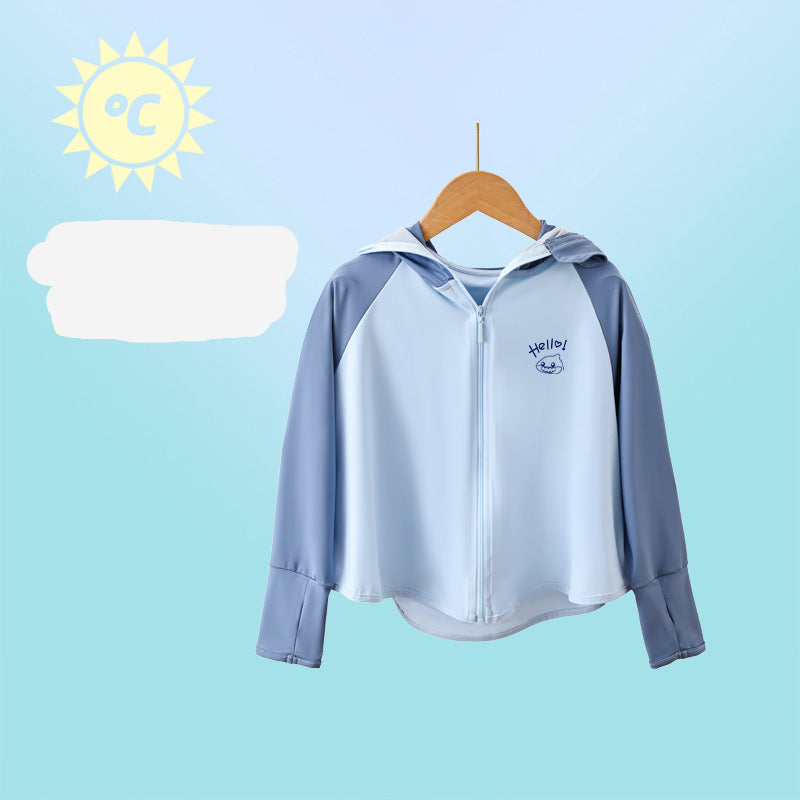 Girls functional UV protection jacket with hood Chichicherry
