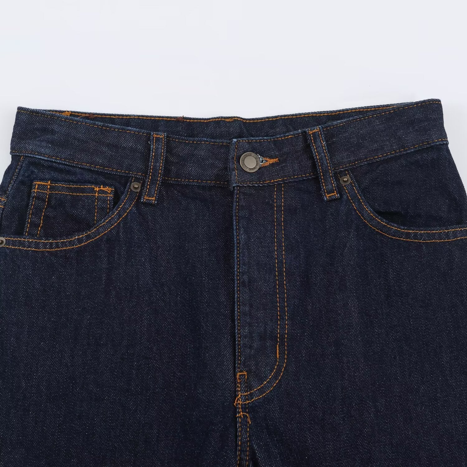 Women Highwaist Relaxed Tapered Jeans with Conical Leg Chichicherry