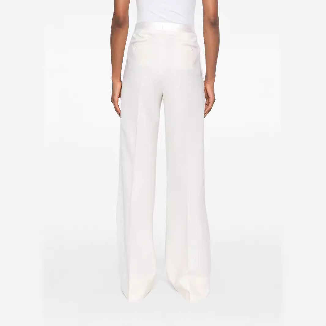 Women’s Palazzo Pants with High Waist and Wide Leg Cut Chichicherry