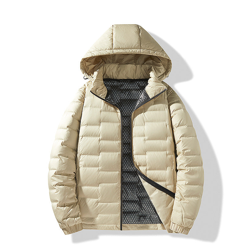 Men's Ultralight Quilted Jacket with Hood and Thermal Lining Chichicherry