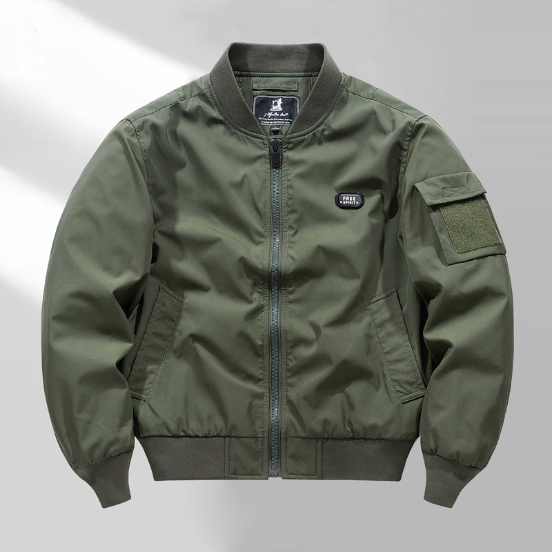 Men's lightly padded bomber jacket in utility look with arm pocket Chichicherry