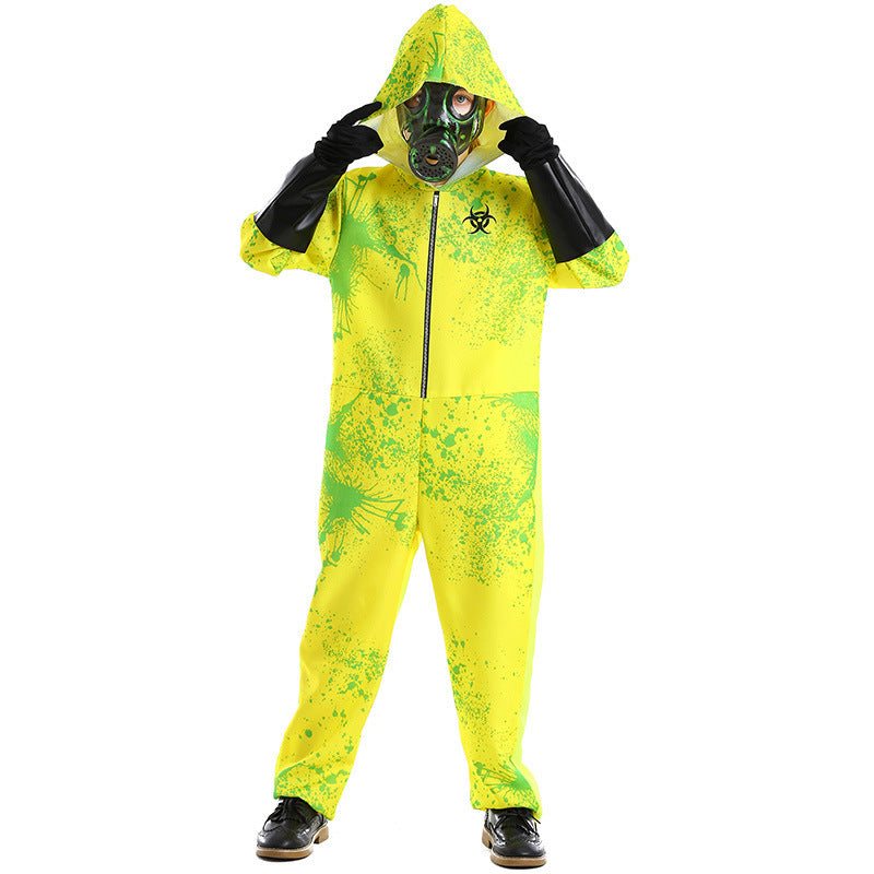 Unisex safety suit with hood and gas mask Chichicherry