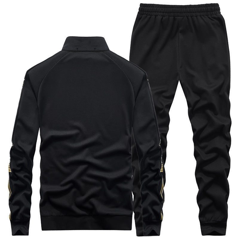 Men's tracksuit set with stand-up collar and slim-fit joggers Chichicherry