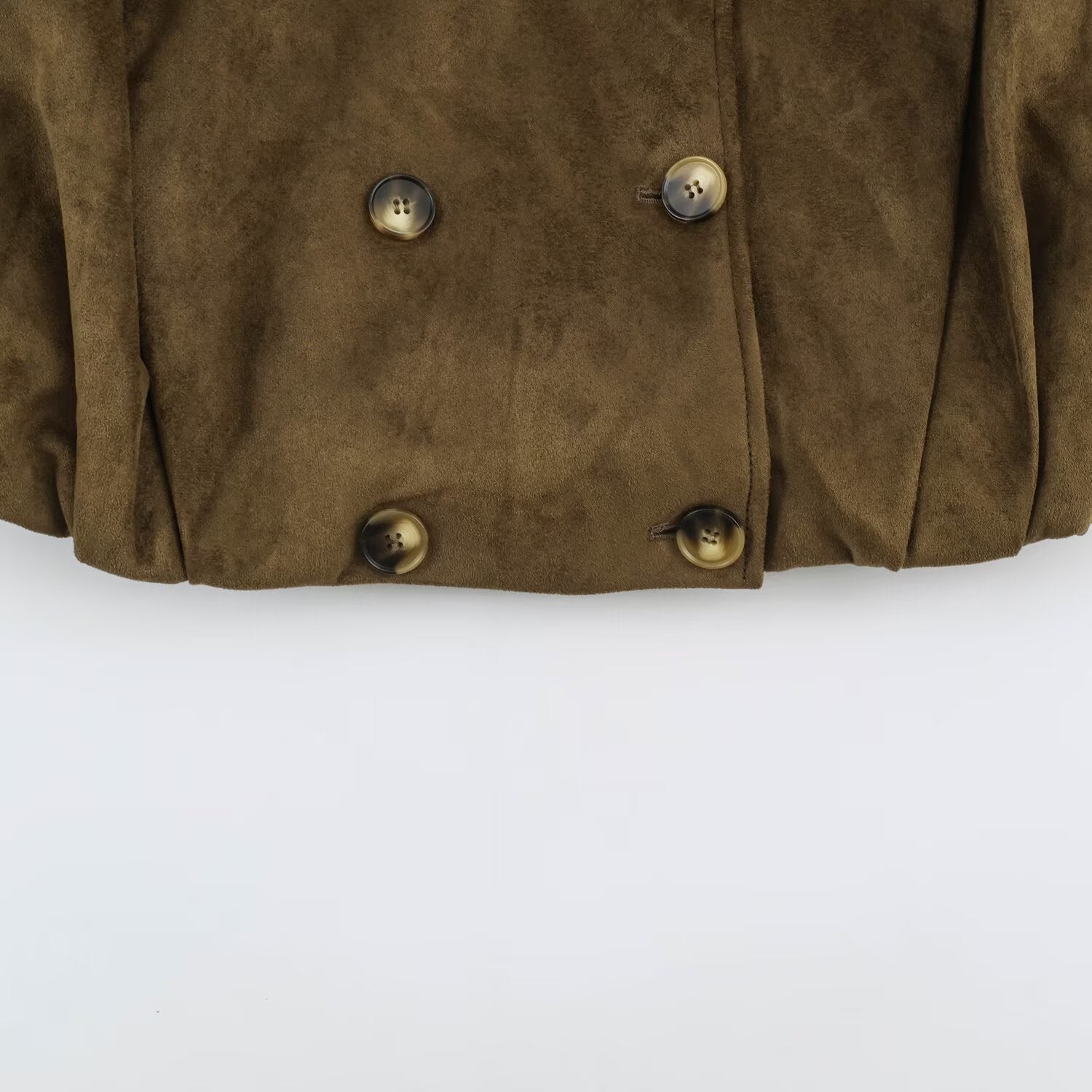 Women’s short jacket in sailor and military mix with high stand-up collar, epaulettes and fitted drawstring Chichicherry