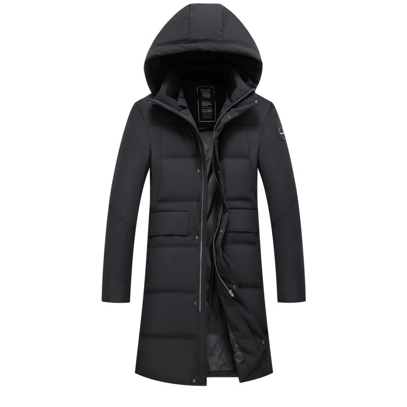 Men's waterproof thermal parka with hood, breathable quilted filling and extended cut Chichicherry