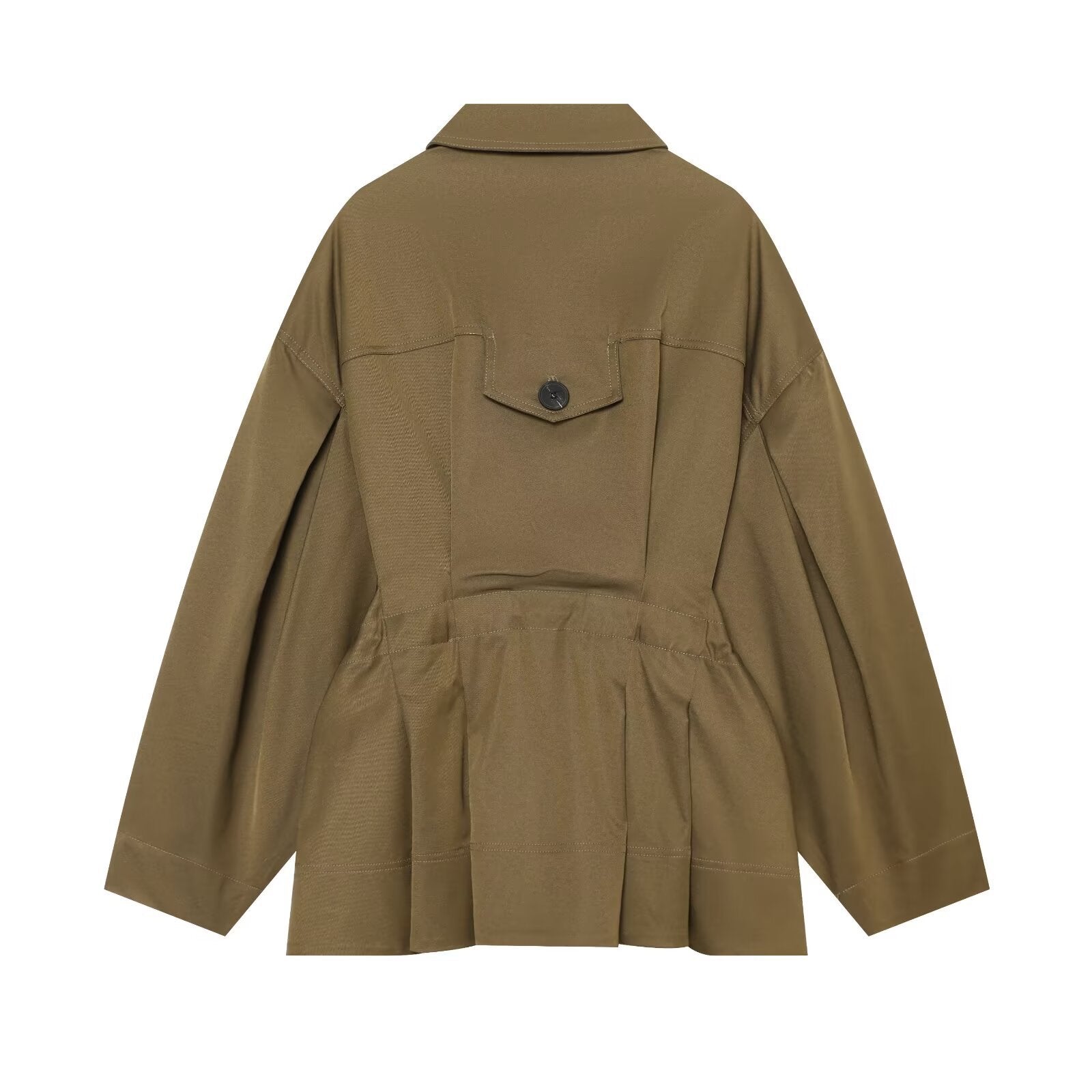 Women's short jacket in utility style with a loose fit and large flap pockets Chichicherry