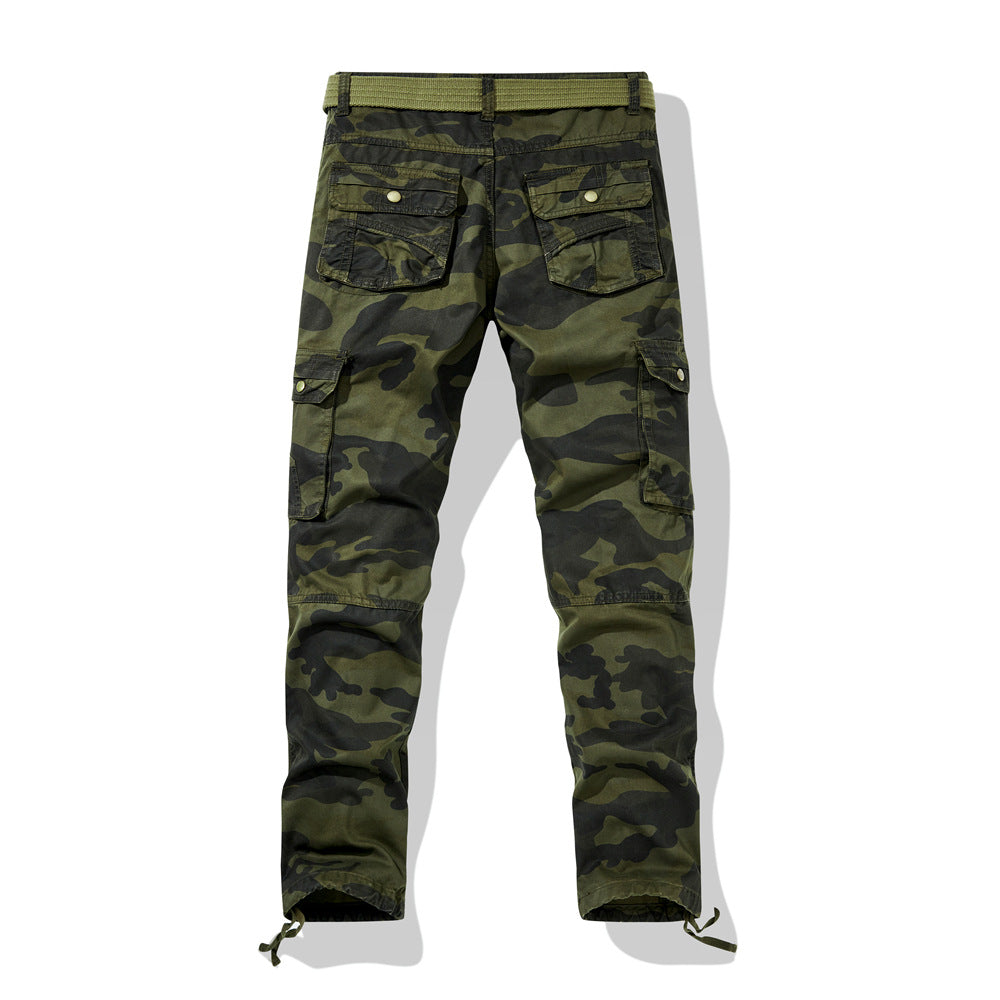 Men's cargo pants in utility style with reinforced knees, multiple pockets and drawstring waistband Chichicherry
