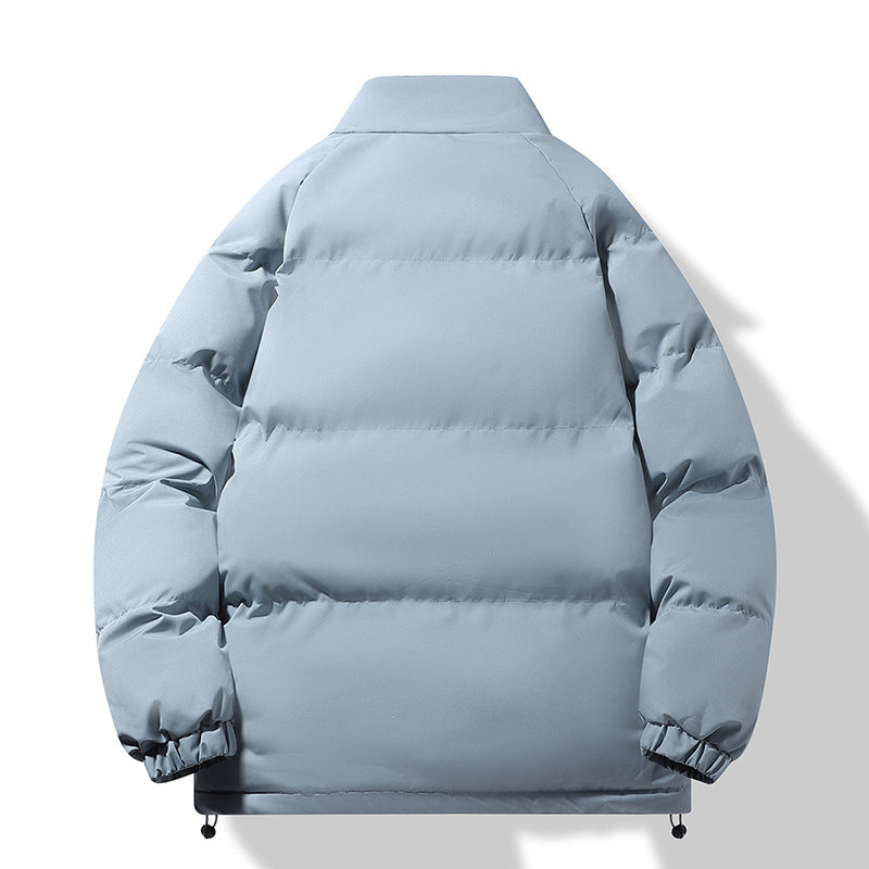 Men's Fashion Thermo-Padded Short Jacket in Boxy Cut with Ribbed Collar Chichicherry