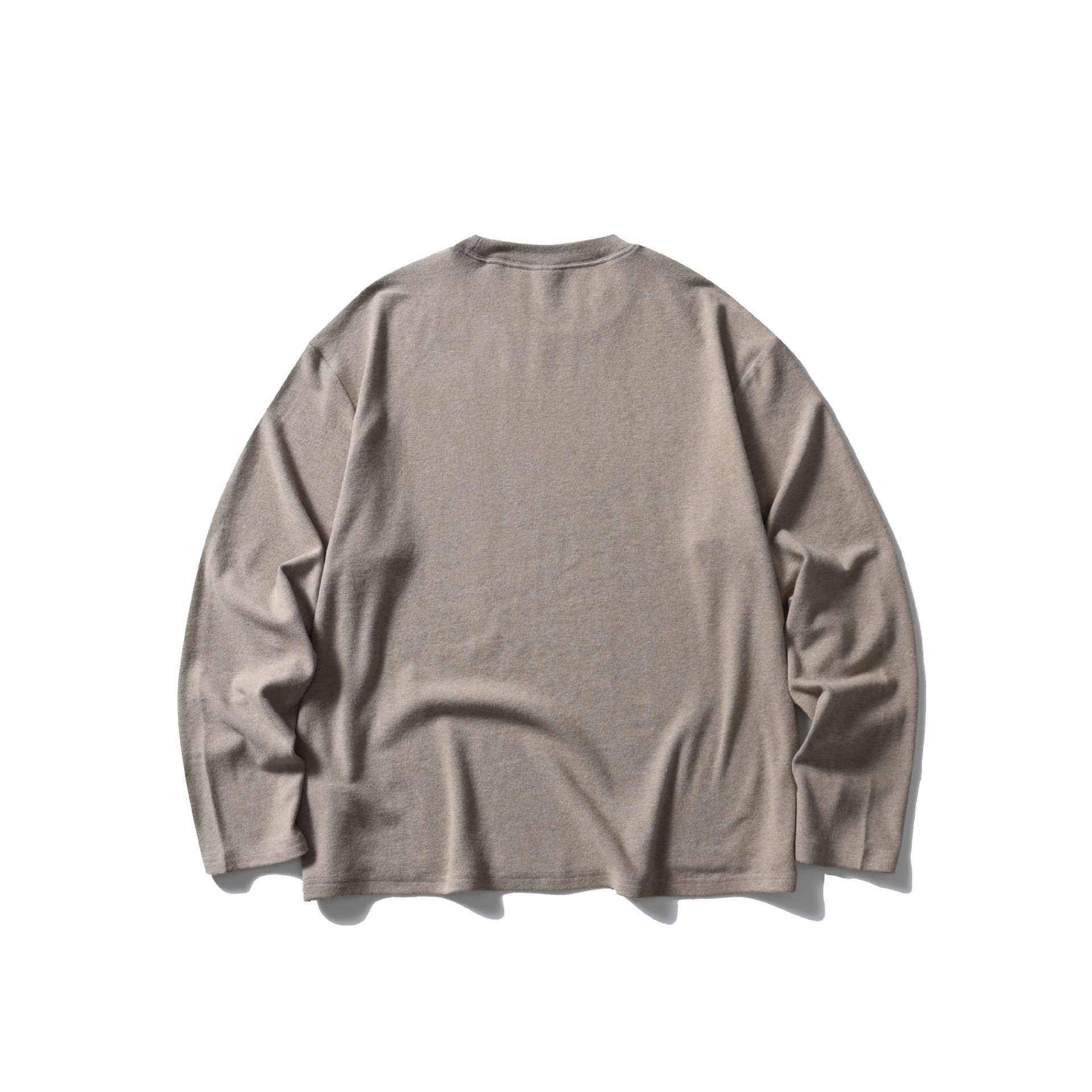 Unisex Oversize Round Neck Sweatshirt with Raglan Seams and Fine Waffle Texture Chichicherry