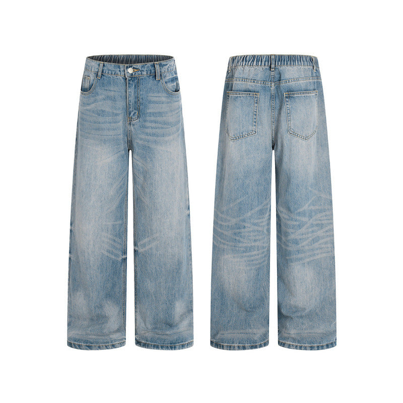 Women's Loose High-Waist Jeans made of lightweight Stonewashed Denim Chichicherry