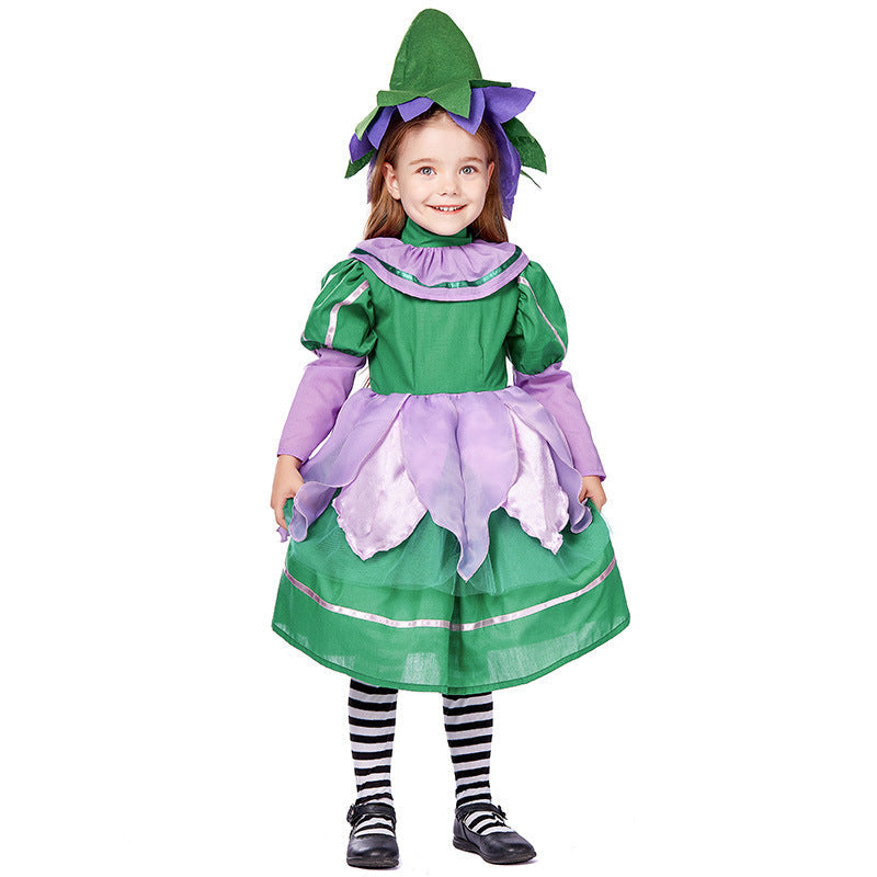 Girl Fairytale Costume with Hat and Decoration Chichicherry